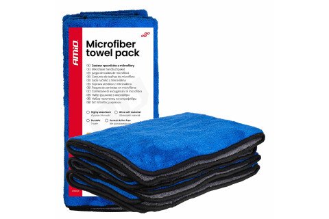 Set ručnika za sušenje automobila 800 g/m² 60 x 90 cm 3 komada AMIO-04487