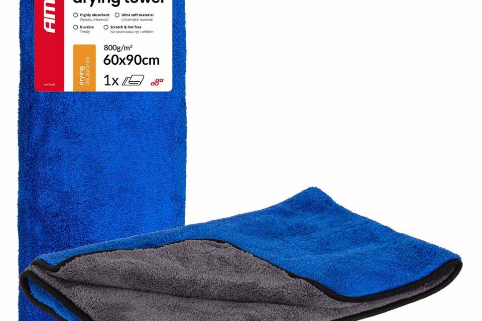 Ručnik za sušenje automobila 800 g/m² 60 x 90 cm AMIO-04488