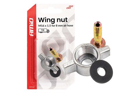 Kompresorska navrtka sa krilnim navrtkom M16 x 1,5 za 8 mm AMIO-04499