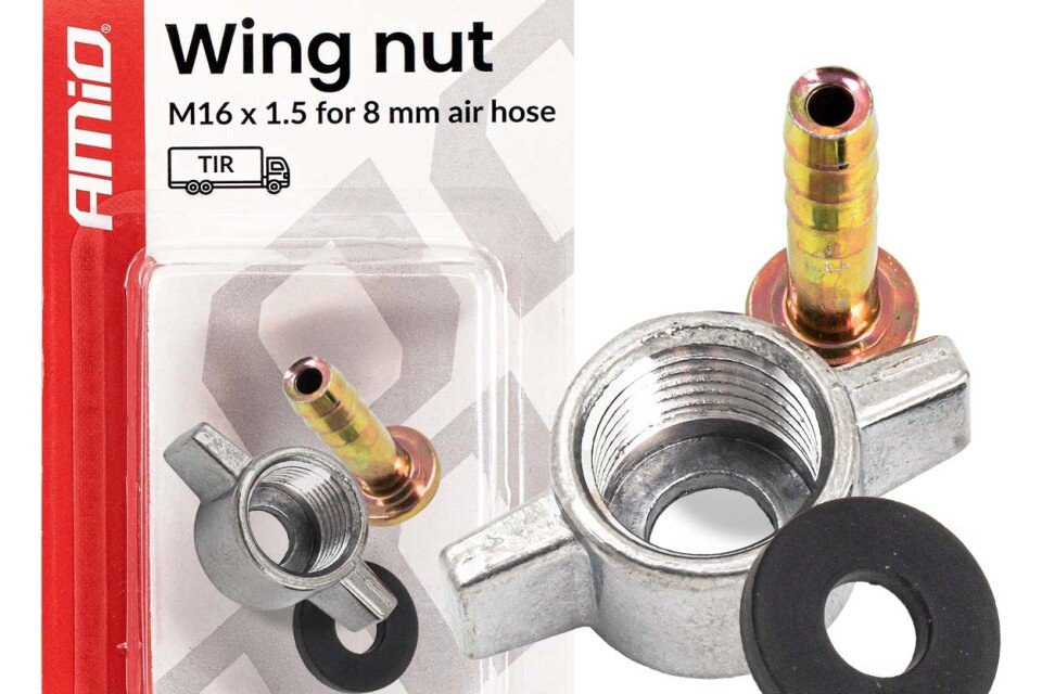 Kompresorska navrtka sa krilnim navrtkom M16 x 1,5 za 8 mm AMIO-04499