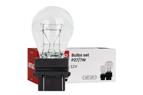 Halogén izzók P27/7W 12V 27/7W W2.5X16q 10 darab AMIO-04513