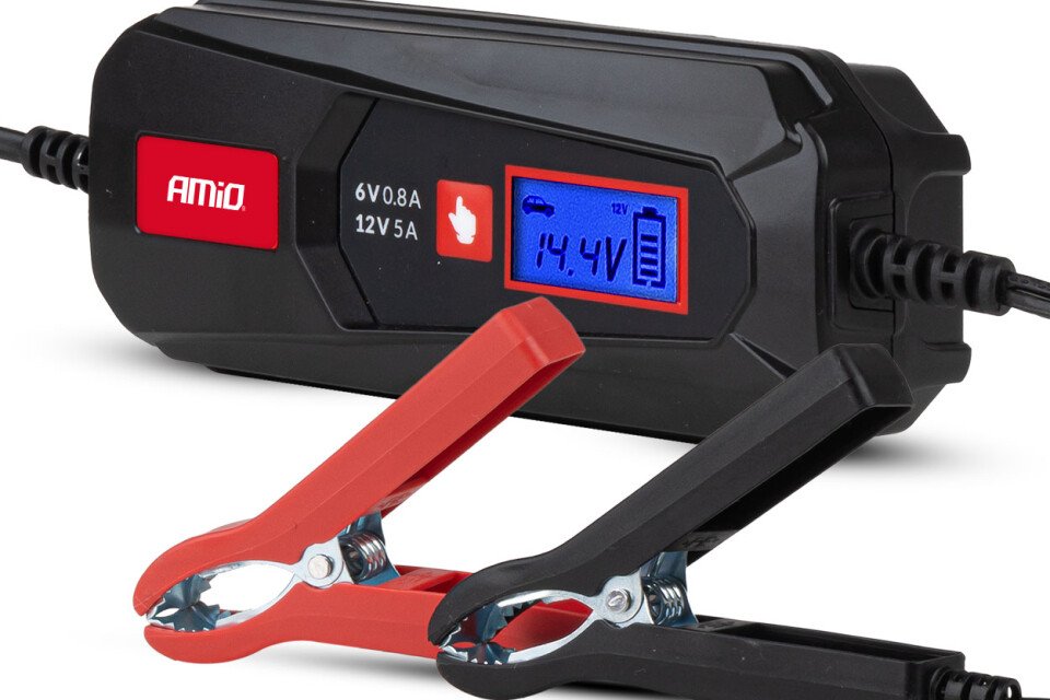 Digitalni ispravljač OLOVO-KISELINA STANDARDNI GEL AGM LFP MAKS 5A 6V 12V AMIO-04522