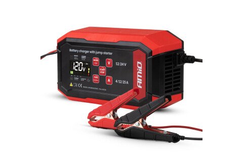 Redresor digital cu pornire AGM GEL STD LiFePo4 MAX 25A 12V 24V PRO AMIO-04530