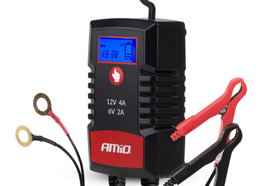 Digitalni ispravljač AGM GEL STD LiFePo4 MAX 4A 6V 12V PRO HOOK AMIO-04531