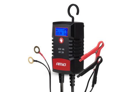 Digitalni ispravljač AGM GEL STD LiFePo4 MAX 4A 6V 12V PRO HOOK AMIO-04531
