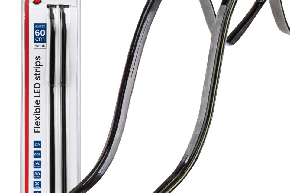 LED trake za stranu automobila bele 2x30cm 12V AMIO-04575