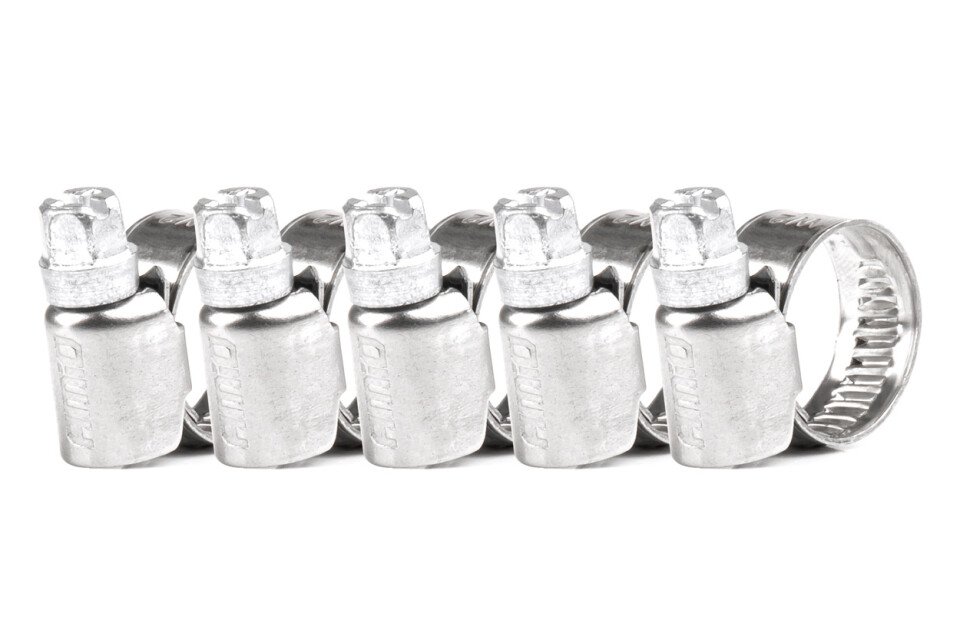Šneková upínací svorka 5 kusů 8–16 mm / 9 mm W2 AMIO-04580