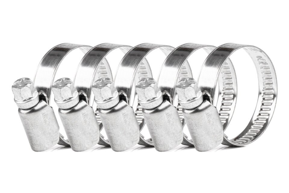 Stezaljka s pužnim pogonom 5 komada 20–32 mm/9 mm W2 AMIO-04583