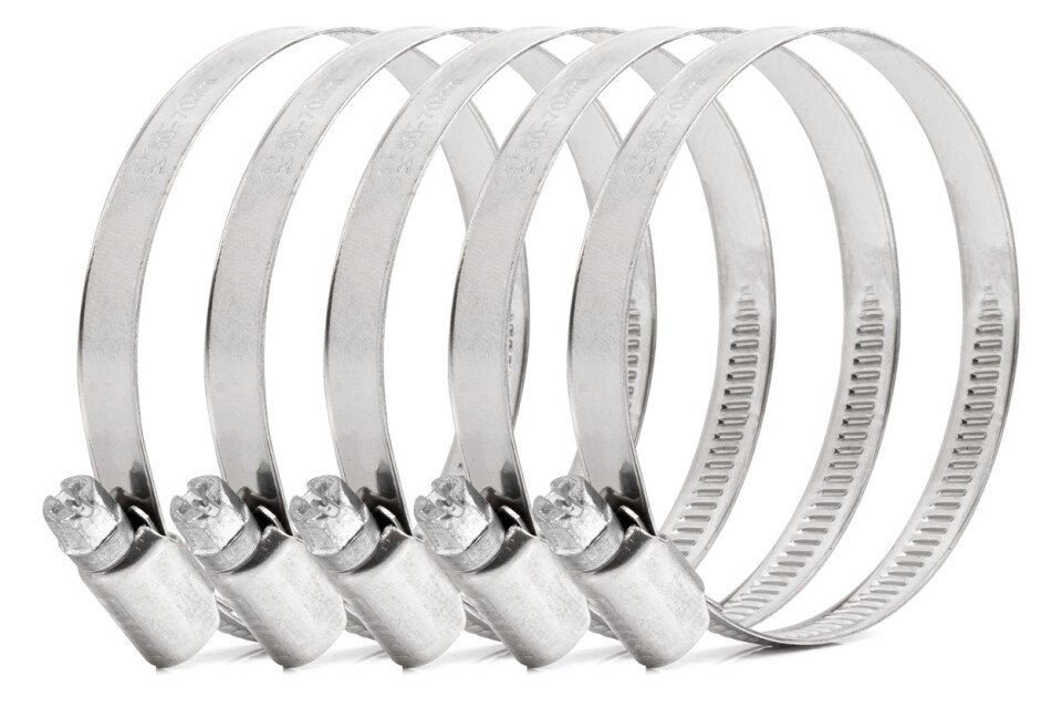 Polžasta objemka 5 kosov 50-70mm/9mm W2 AMIO-04589