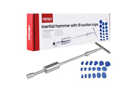 Čekić za udubljenja na karoseriji sa 18 PDR sunđera AMIO-04597