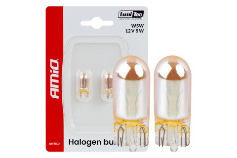Halogene sijalice WY5W 12V5W LumiTec Ćilibar Hrom 2 komada AMIO-04626