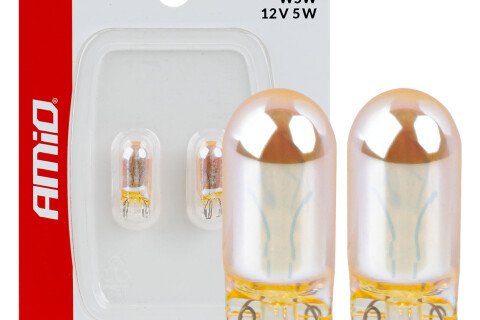 Halogenlampen WY5W 12V5W LumiTec AMBER CHROME 2 Stück AMIO-04626