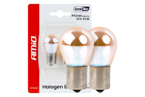 Halogene sijalice PY21W 12V21W BAU15S LumiTec SREBRNO HROMIRANE 2 komada AMIO-04627