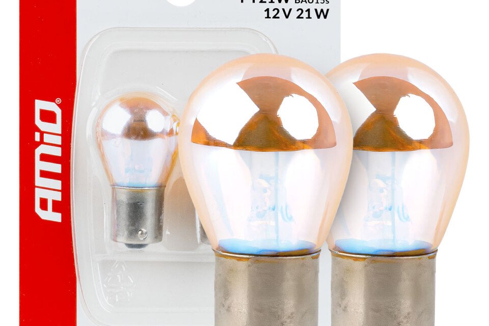 Halogene sijalice PY21W 12V21W BAU15S LumiTec SREBRNO HROMIRANE 2 komada AMIO-04627