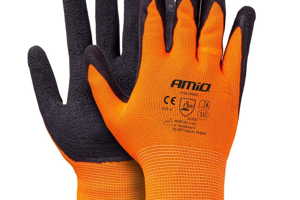 Zaštitne rukavice od poliestera, obložene lateks penom, veličina 10, 2132X, 4 komada, AMIO-04641