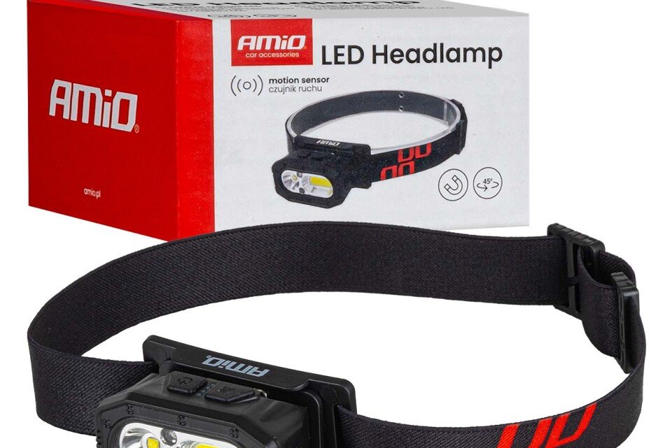 Punjiva baterija za prednju stranu sa senzorom pokreta XPG+COB 1000mAh (BATT) AMIO-04663