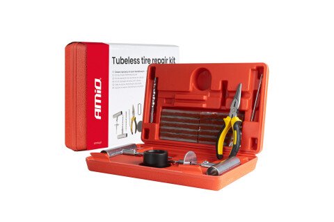 Komplet za popravku guma bez unutrašnje gume, 38 delova AMIO-04693