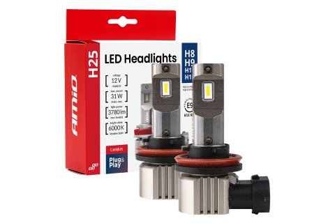 LED automobilske sijalice serije H25 CANBUS H8 H9 H11 H16 12V 31W AMIO-04713