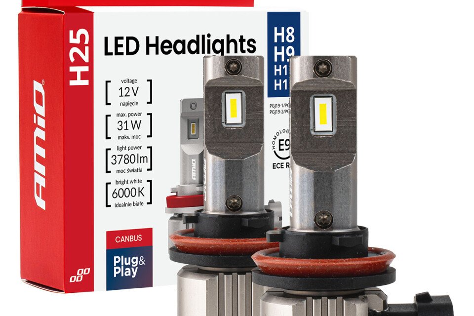 LED automobilske sijalice serije H25 CANBUS H8 H9 H11 H16 12V 31W AMIO-04713