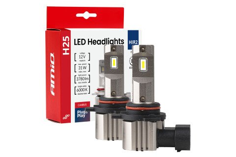 Becuri auto LED seria H25 CANBUS HIR2 9012 12V 31W AMIO-04716