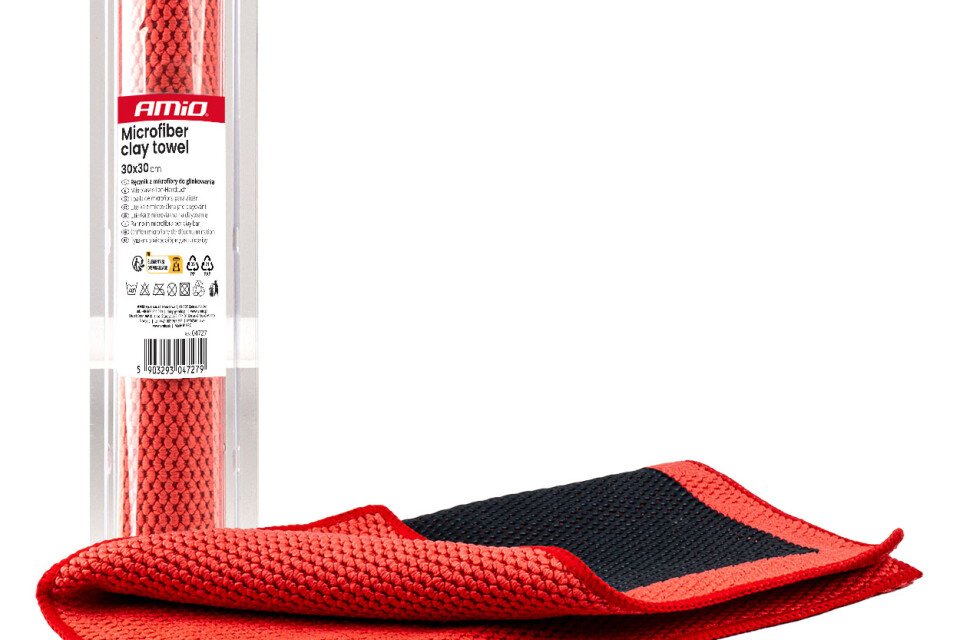 Peškir od mikrofibera od gline 30x30 cm AMIO-04727