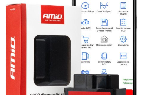 Interfață de diagnosticare pentru testerul mini de scanare AMiO OBD2 BT AMIO-04732