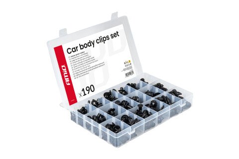Set de elemente de fixare și știfturi auto mici 190 bucăți AMIO-04736