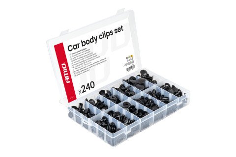 Σετ μεσαίου μεγέθους συνδετήρες και πείροι αυτοκινήτου, 240 τεμάχια AMIO-04737