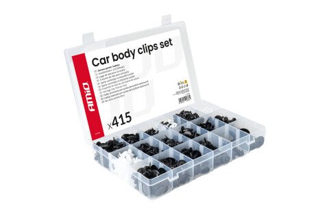 Komplet automobilskih pričvršćivača i iglica, veliki, 415 delova. AMIO-04738