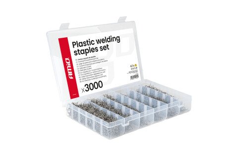 Grande set di punti metallici in plastica, 3000 pezzi. AMIO-04743
