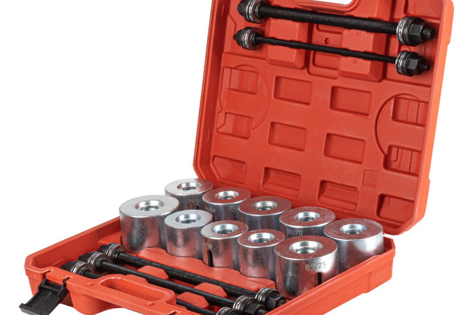 Set izvlakača za čahure i ležajeve, 27 dijelova, AMIO-04773