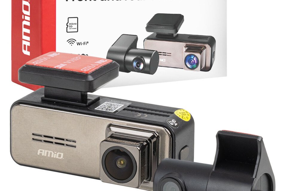 Automobilski DVR 4K + 2K WLAN 512 GB WIFI UHD AMIO-04801