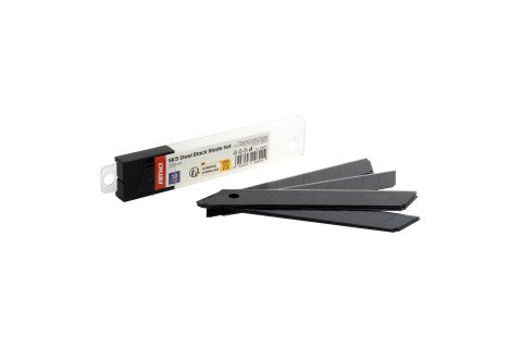 Set crnih čeličnih oštrica SK5 100x18x0,5 mm 10 komada AMIO-04821