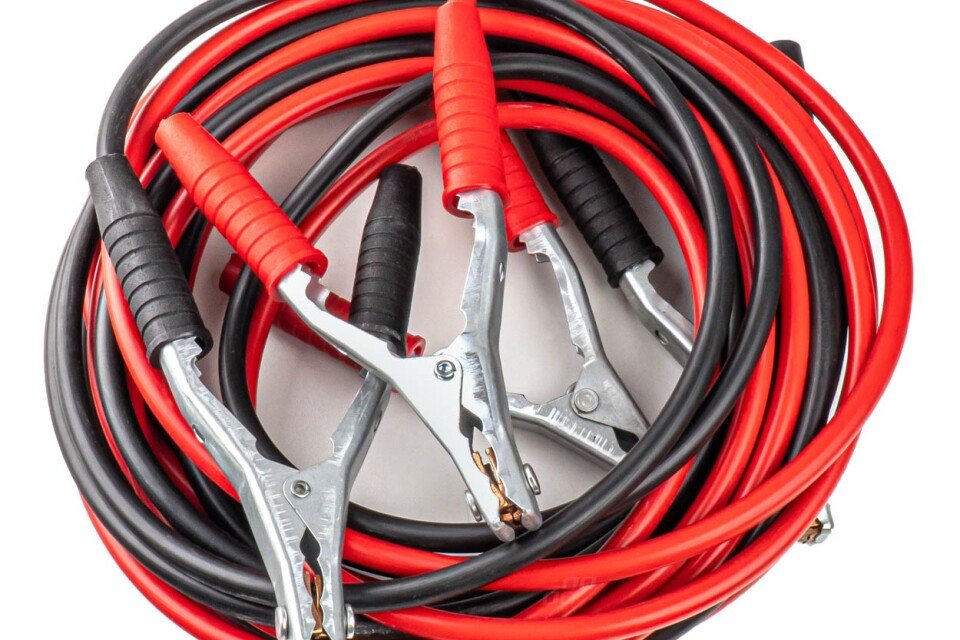 Gyújtókábelek 1200A 6m professzionális 99,9% réz AMIO-04822