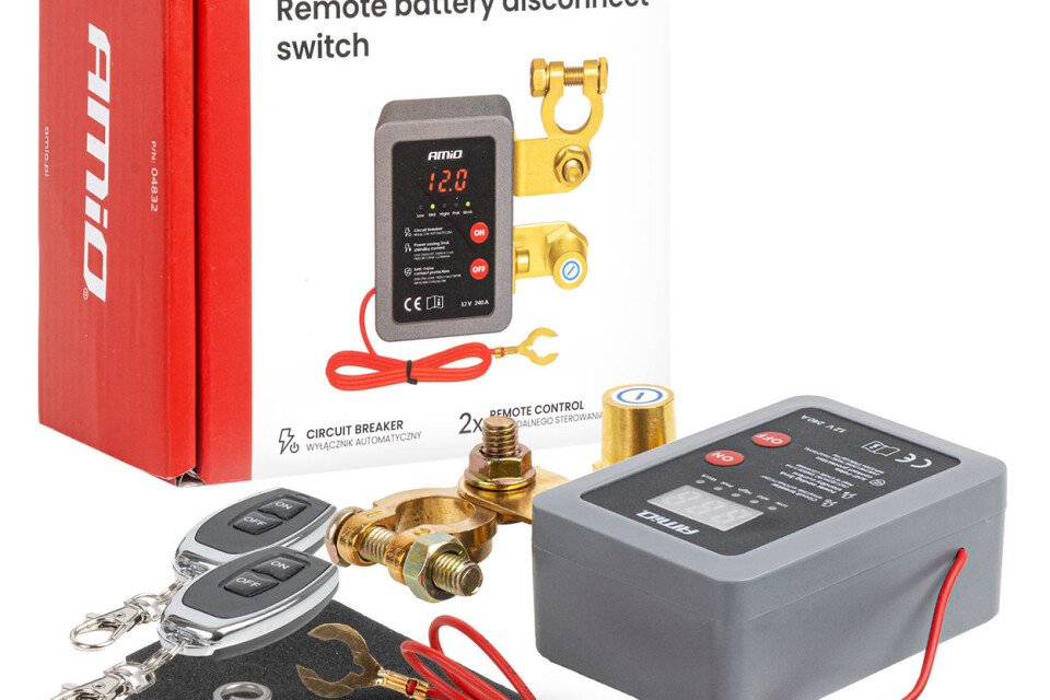 Daljinski automatski prekidač za isključivanje baterije 12V 240A (BATT) AMIO-04832