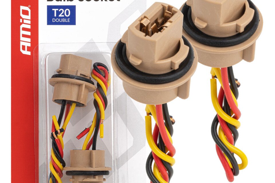 T20 LED sijalica sa grlom 12V W21/5W WY21/5W W3x16q 7443 2 komada AMIO-04834