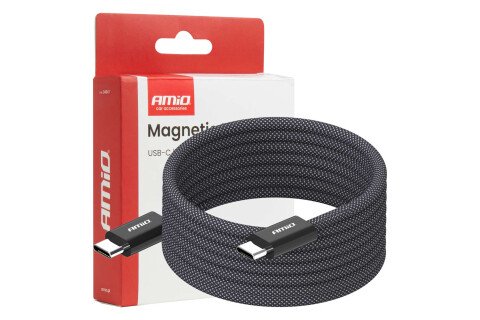 Cavo USB-C magnetico da 60 W, 200 cm, AMIO-04841