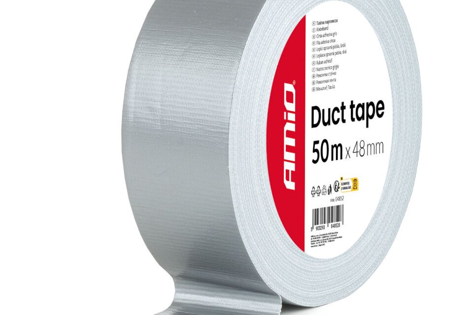 Siva tehnička traka 48 mm x 50 m x 0,19 mm AMIO-04852