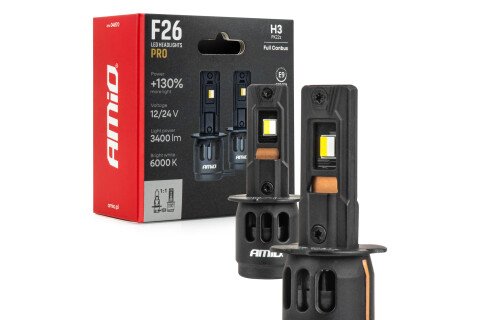 LED autožárovky F26 PRO LumiTec LIMITED +130% DUO FULL CANBUS H3 12V 24V AMIO-04870