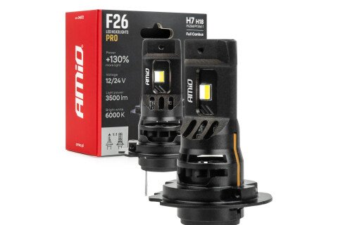 LED auto sijalice F26 PRO LumiTec LIMITED +130% DUO FULL CANBUS H7 H18 12V 24V AMIO-04872