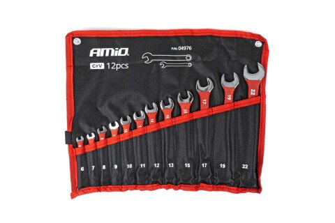 CRV set viljuškastih ključeva 6-22 mm, 12 delova AMIO-04976