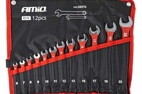 CRV set viljuškastih ključeva 6-22 mm, 12 delova AMIO-04976