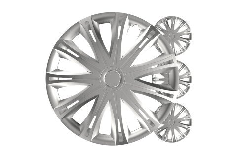 Poklopac glavčine automobila 4 kom. Spark silver 13" inča set COLOR BOKS