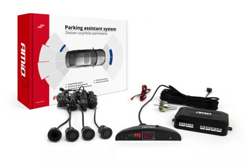 Senzori parcare, LED marsarier 4 senzori negri "GOLD" 18mm