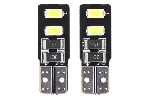 Dioda LED CANBUS 4SMD 5730 T10 (W5W) Biała