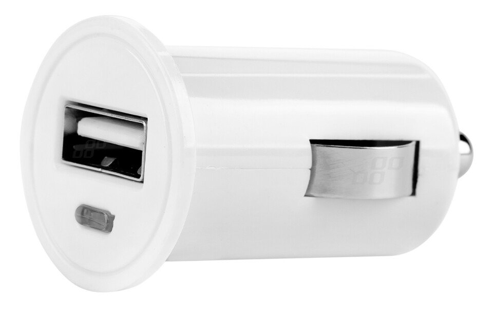 1x USB auto punjač bijeli PCH-02