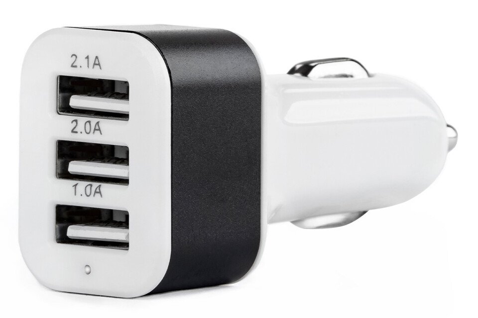 Autonabíječka 3xUSB bílá PCH-03