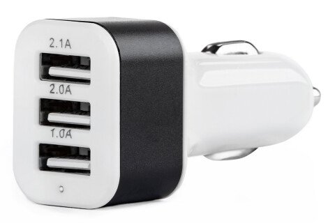 Autonabíječka 3xUSB bílá PCH-03