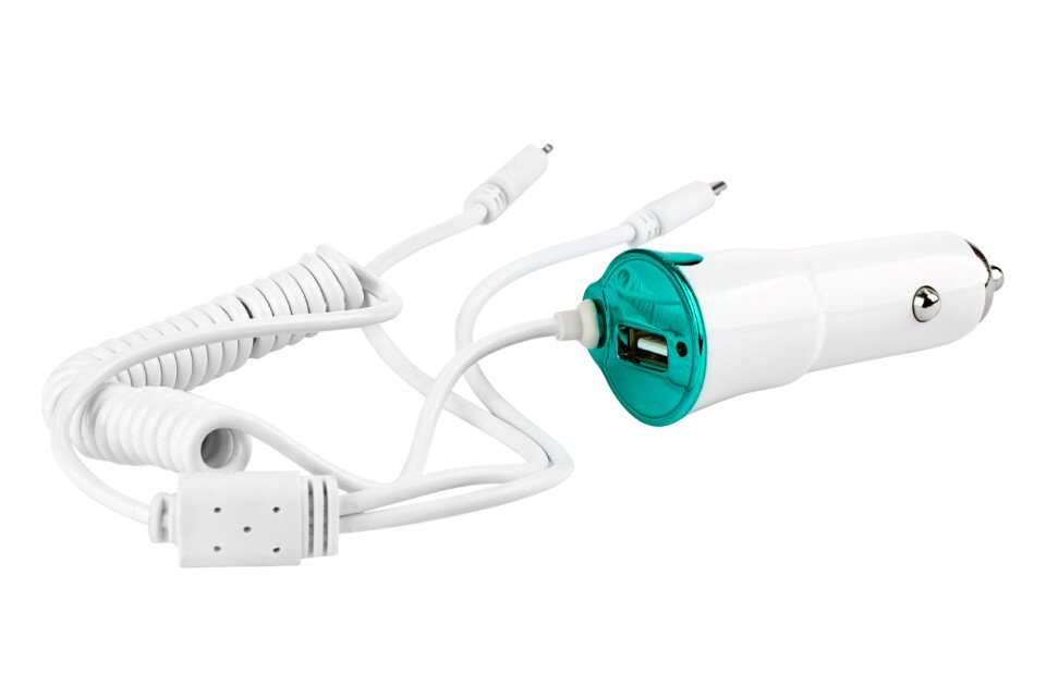 USB auto punjač + microUSB + iPhone osvjetljenje PCH-05
