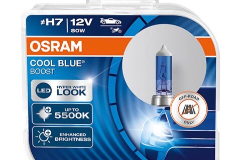 Halogenlampe Osram H7 12V 80W PX26d Cool Blue Boost 5500K / 2St.